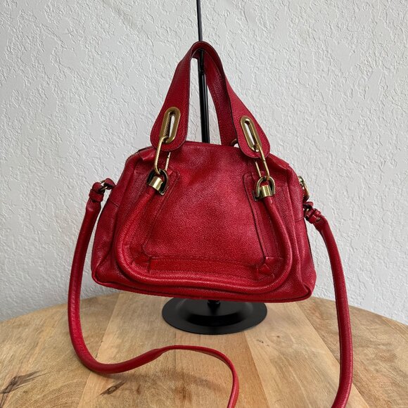 Chloe Paratay Red Bag - Picture 1 of 11